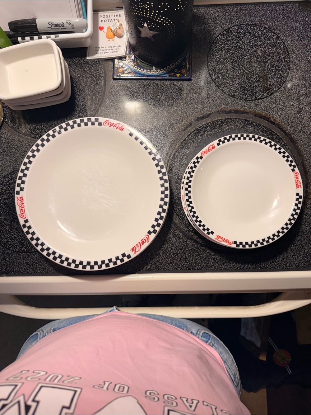 Gibson White Coca-Cola Marked Dinner Plate